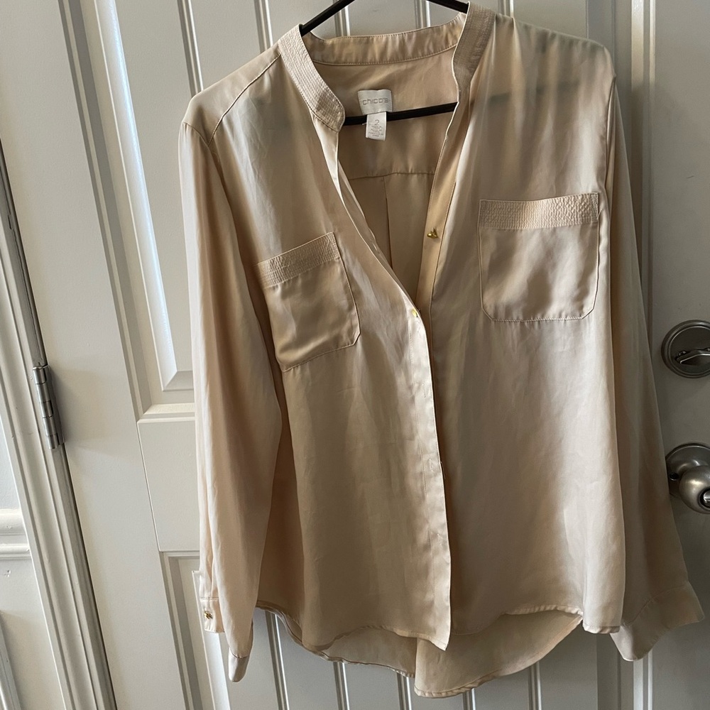 Chico's Beige Blouse